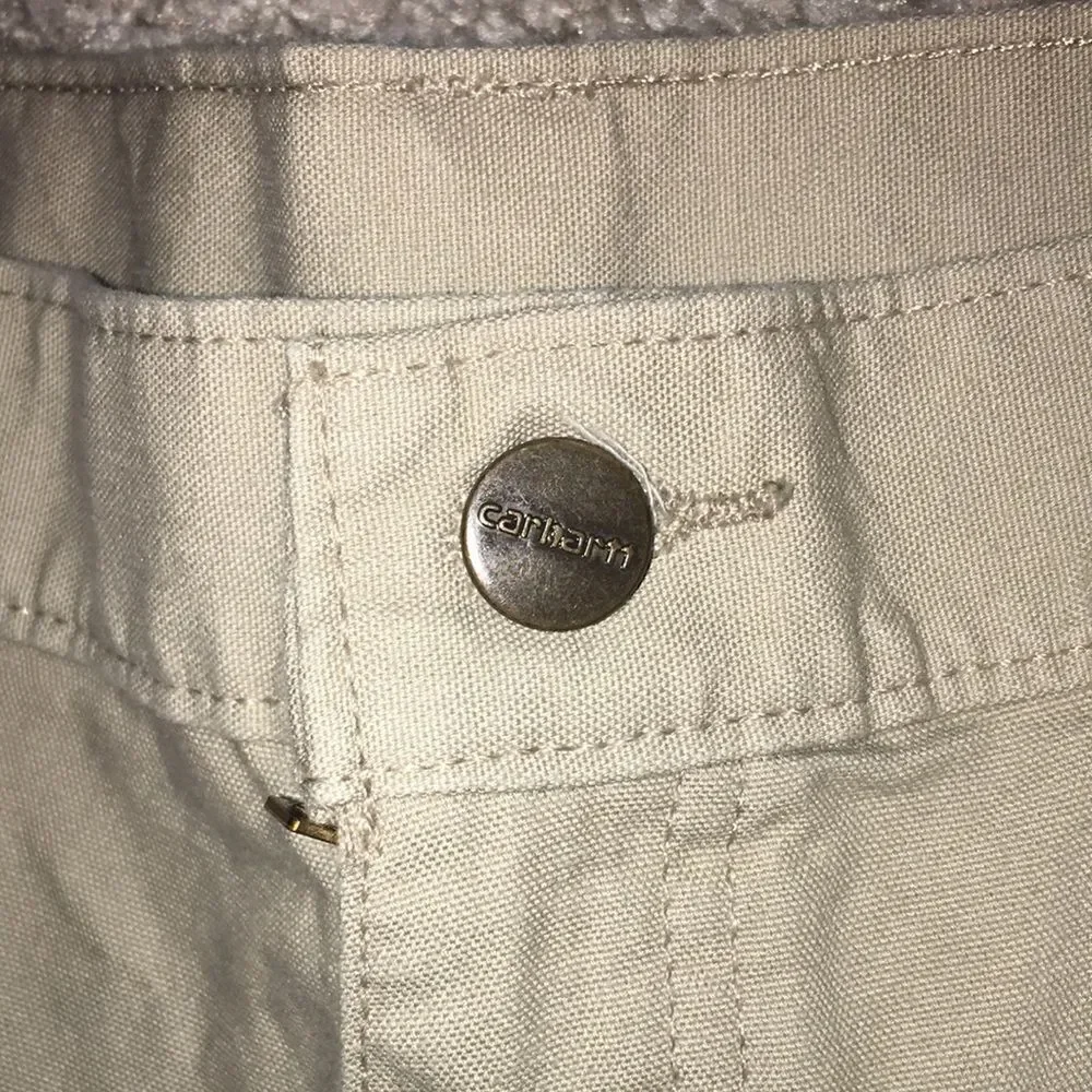 2-TWO 8” Carhartt Carpenter Cargo Heavy cotton denim flat front work shorts 40